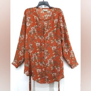 FOREVER 21 Rust Orange Tunic Top